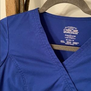 Cherokee Workwear Premium scrub set in galaxy blue